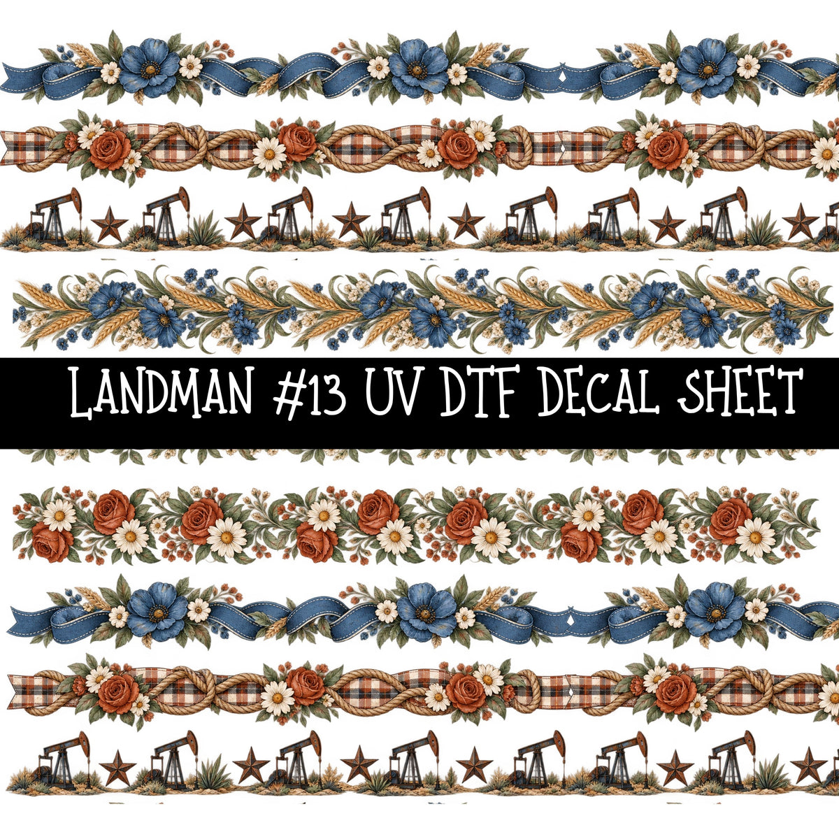 Landman UV DTF Decal sheets 14 Designs available