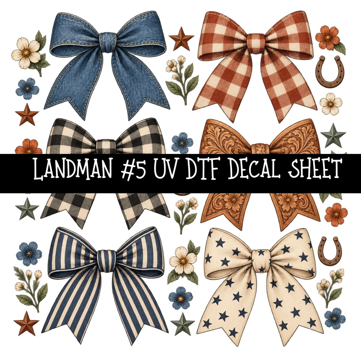 Landman UV DTF Decal sheets 14 Designs available