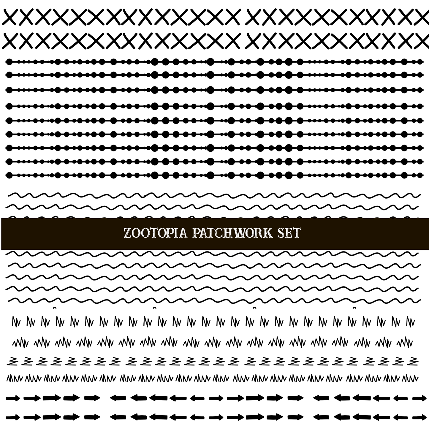 Zootopia Doodle Patchwork Set