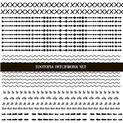 Zootopia Doodle Patchwork Set