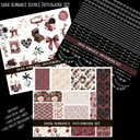 Dark Romance Doodle Patchwork Set