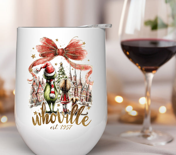 Whoville Bow UV DTF Decals