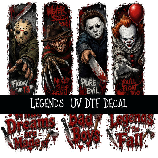 Legends UV DTF Decal sheets