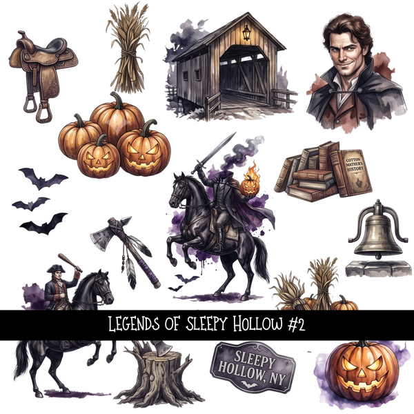 Legends of Sleepy Hollow - UV DTF Decal sheet