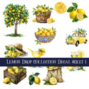 Lemon Drop Collection 3 UV Decal sheets to choose from