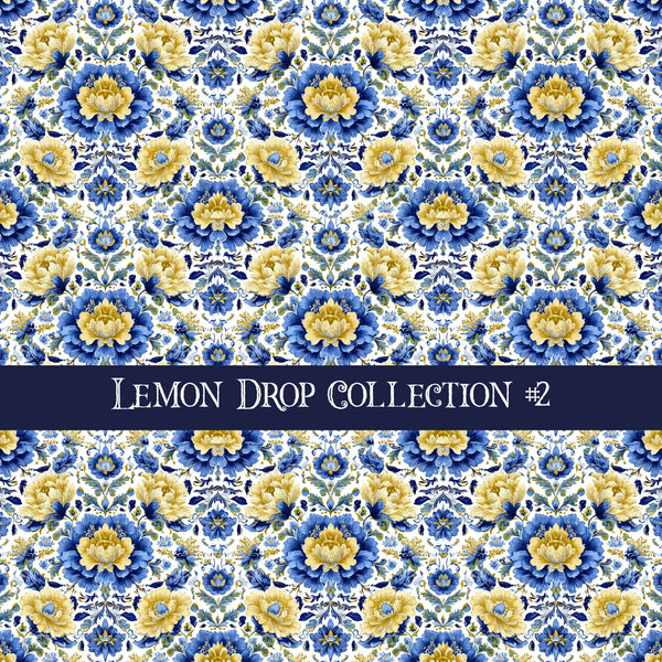 Lemon Drop  Collection vinyl sheets 12 Patterns to choose from