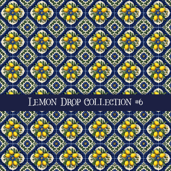 Lemon Drop  Collection vinyl sheets 12 Patterns to choose from