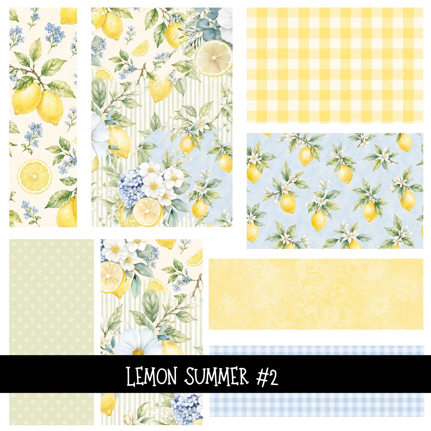Lemon Summer UV DTF Decal sheets 5 design Options  available
