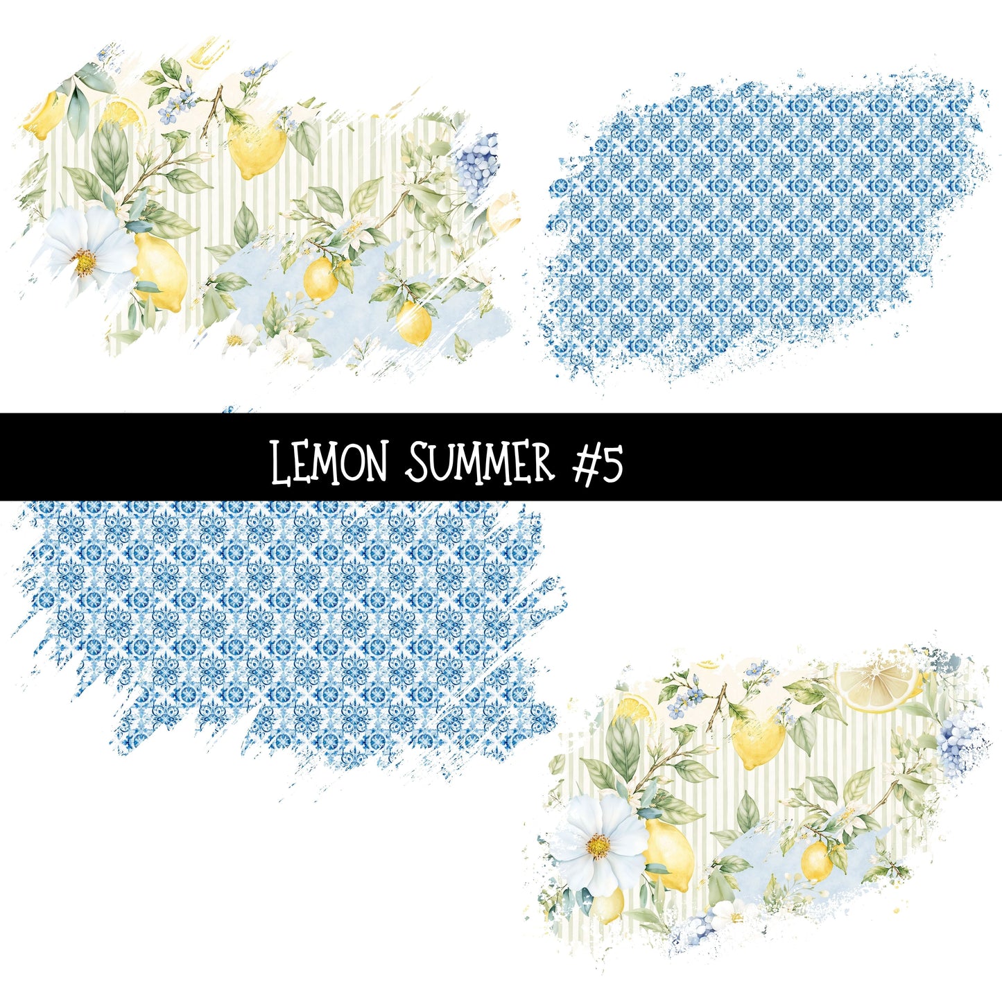 Lemon Summer UV DTF Decal sheets 5 design Options  available