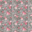 Leopard A La Rose - Adhesive Vinyl Sheets