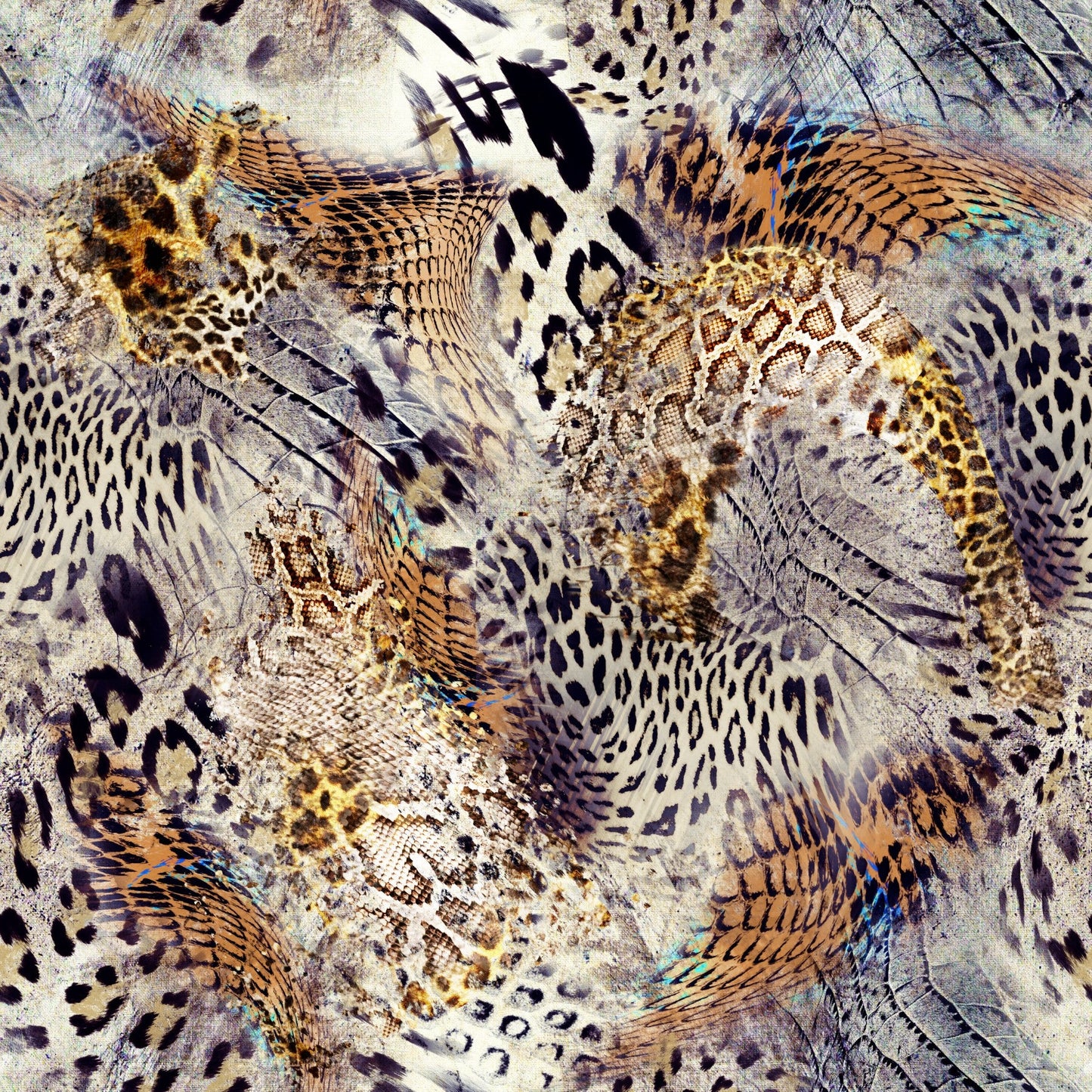 Leopard Snakeskin Print - Adhesive Vinyl Sheets