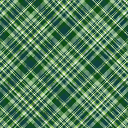 Leprechaun Plaid - Adhesive Vinyl Sheets