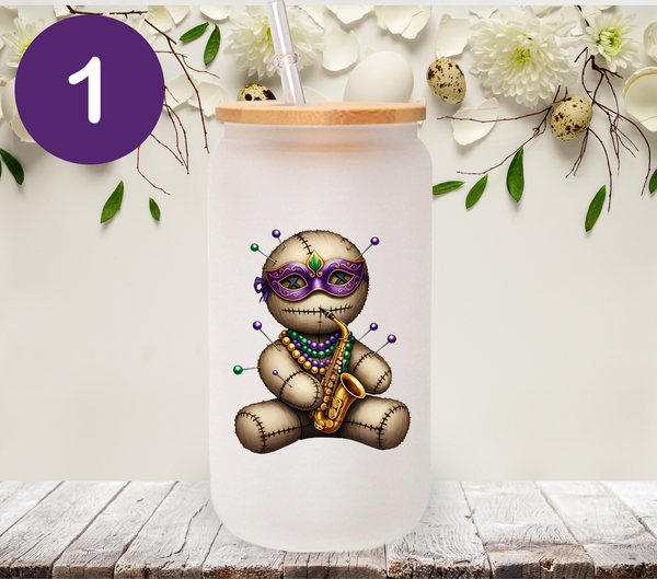 Mardi Gras Voodoo Dolls - UV DTF Decal
