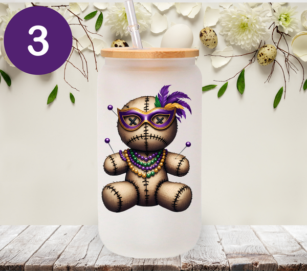 Mardi Gras Voodoo Dolls - UV DTF Decal
