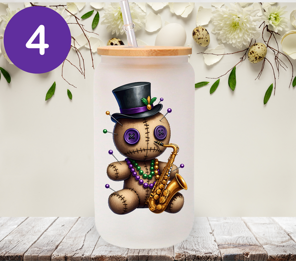 Mardi Gras Voodoo Dolls - UV DTF Decal