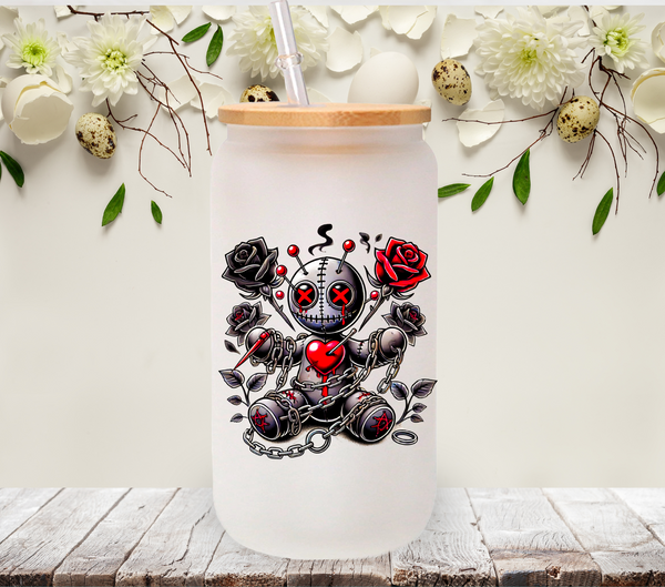 Chained by love voodoo doll - UV DTF Decal
