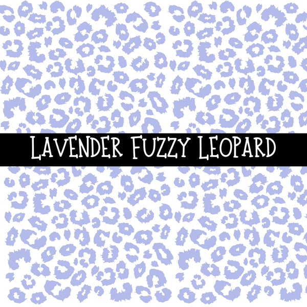 Fuzzy Leopard UV DTF Decal sheets 8 color Options