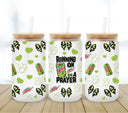 Running on Mt. Dew and a prayer UV DTF 16oz Libbey wrap