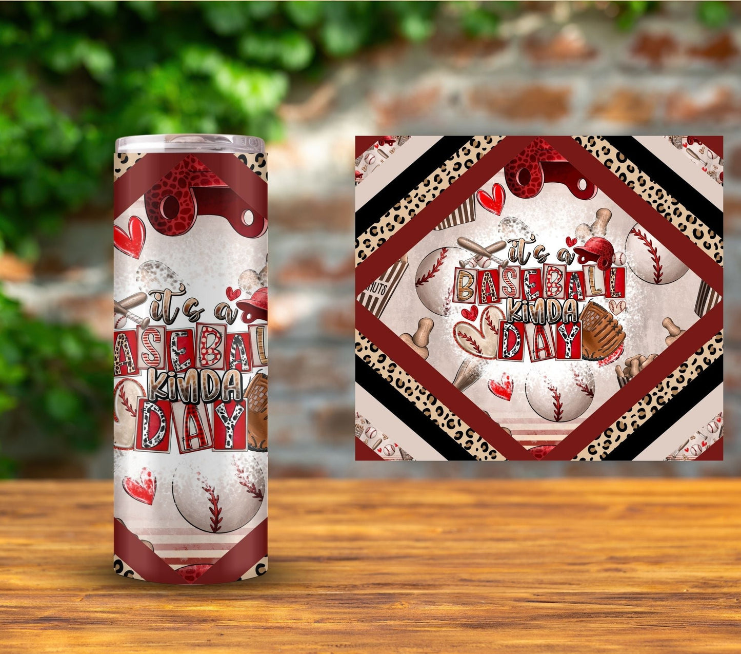 Vintage Baseball Mama - Adhesive Vinyl Wrap - 12 Designs