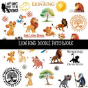 Lion King Doodle Patchwork Set