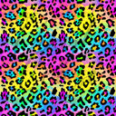 Lisa Frank Cheetah Rainbow - Adhesive Vinyl Sheets
