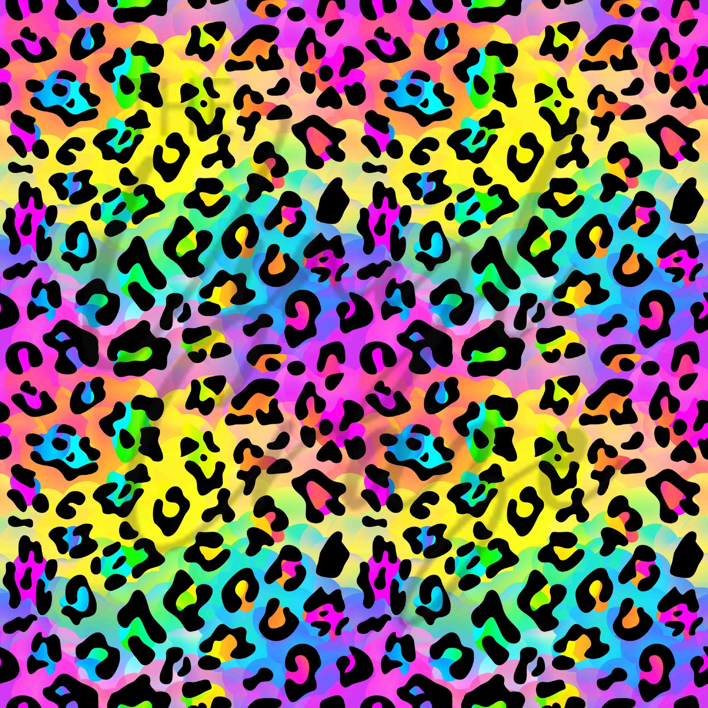 Lisa Frank Cheetah Rainbow - Adhesive Vinyl Sheets