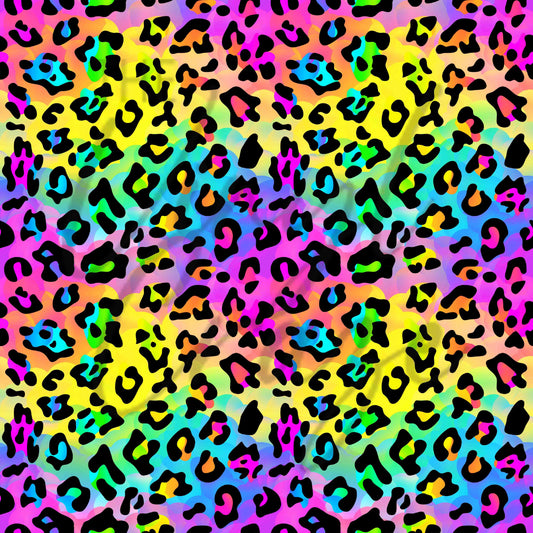 Lisa Frank Cheetah Rainbow - Adhesive Vinyl Sheets