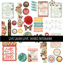 Live Laugh Love Doodle Patchwork Set