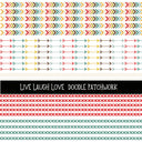 Live Laugh Love Doodle Patchwork Set