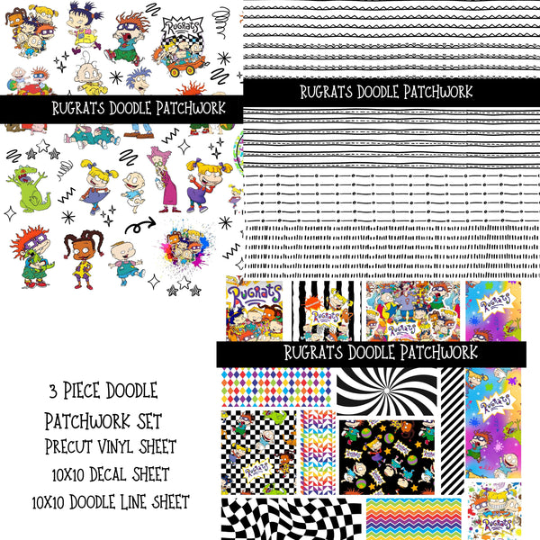 Rugrats Doodle Patchwork Set