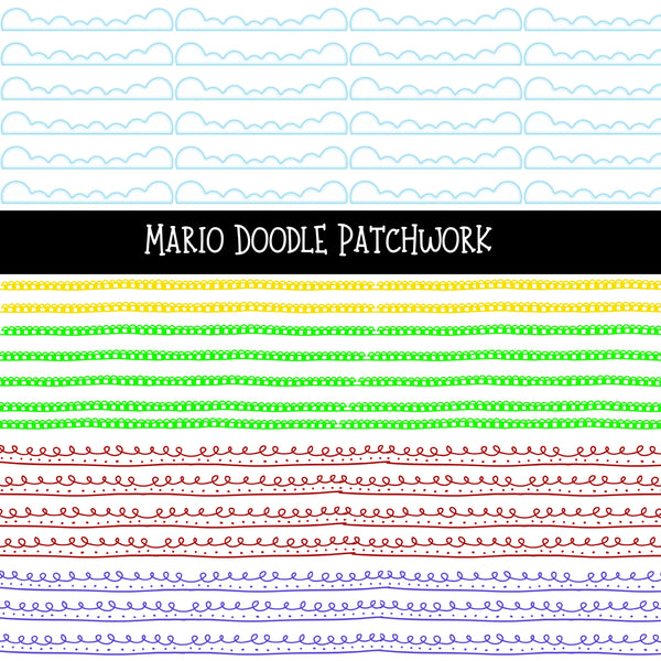 Mario Doodle Patchwork Set