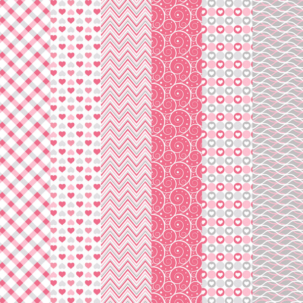 Love is in the Air - Adhesive Vinyl 12x12 Sheets - 6 Pack