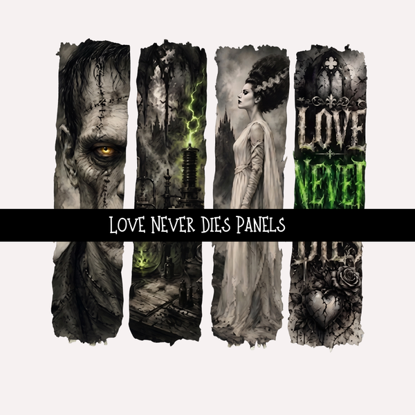 Love Never Dies Panels - UV DTF Decal sheets