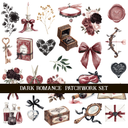 Dark Romance Doodle Patchwork Set