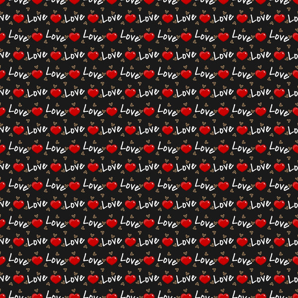 Love Heart Print - Adhesive Vinyl Sheets