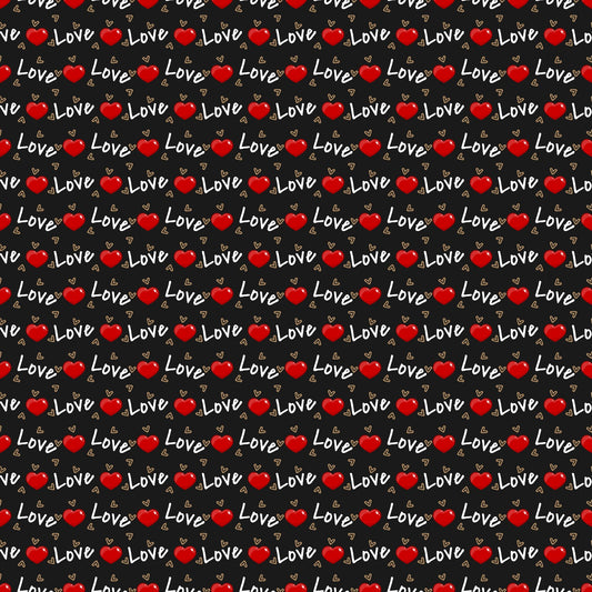 Love Heart Print - Adhesive Vinyl Sheets