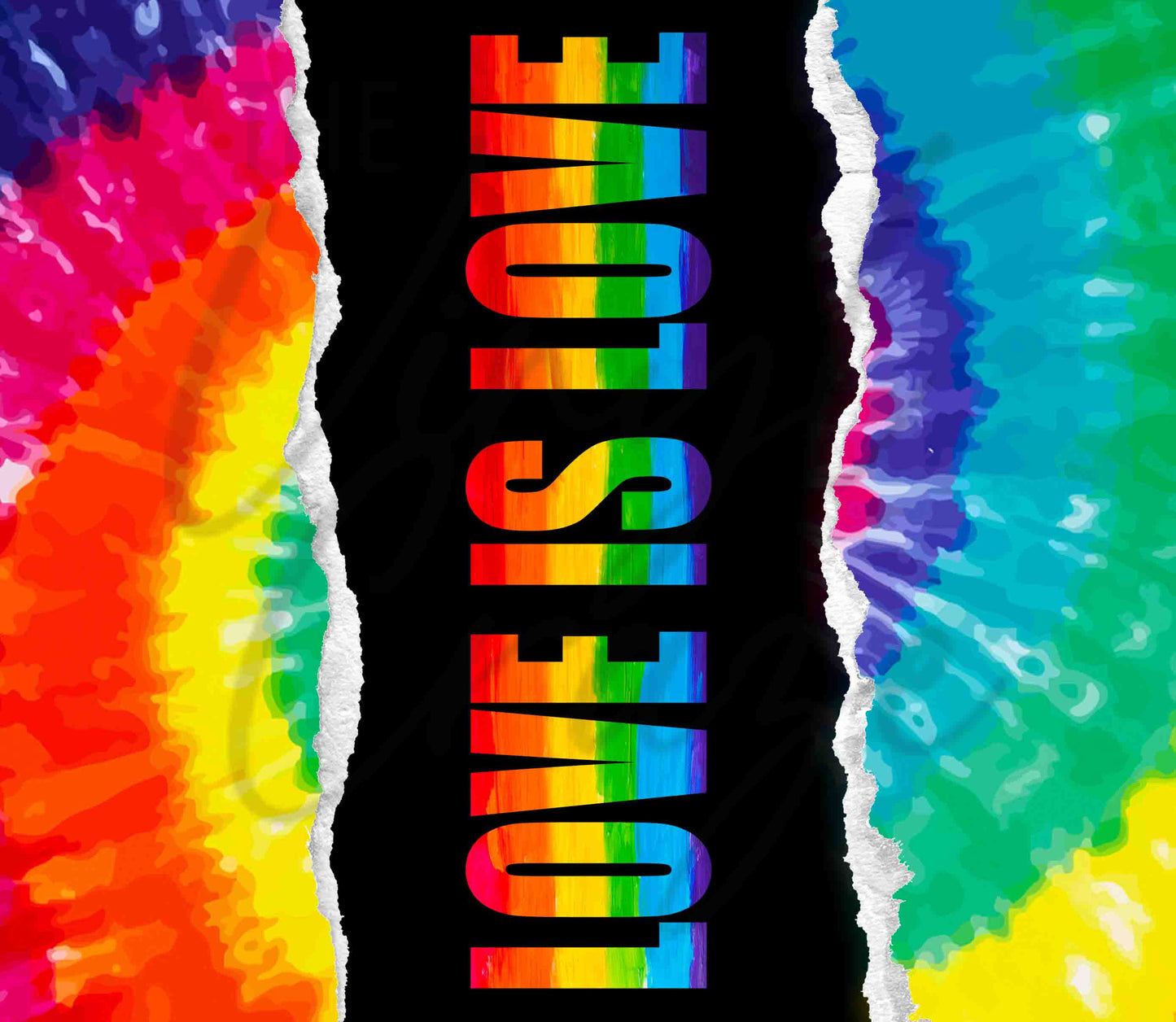 Love is Love Rainbow -Adhesive Vinyl Wrap