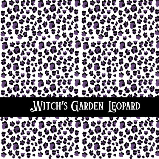 Witch's Garden Leopard UV DTF Decal sheet
