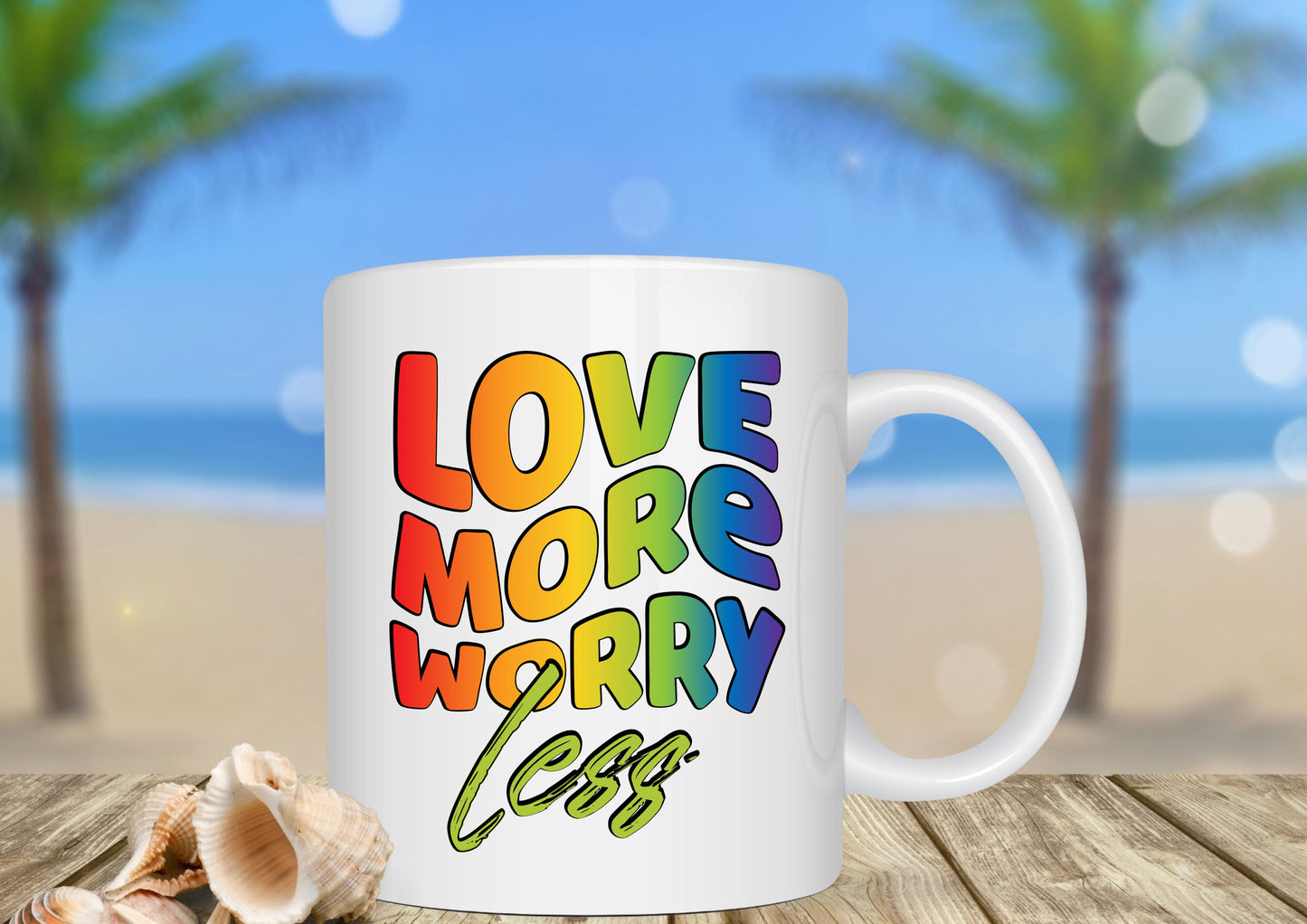 Love more worry less - UV DTF Decal