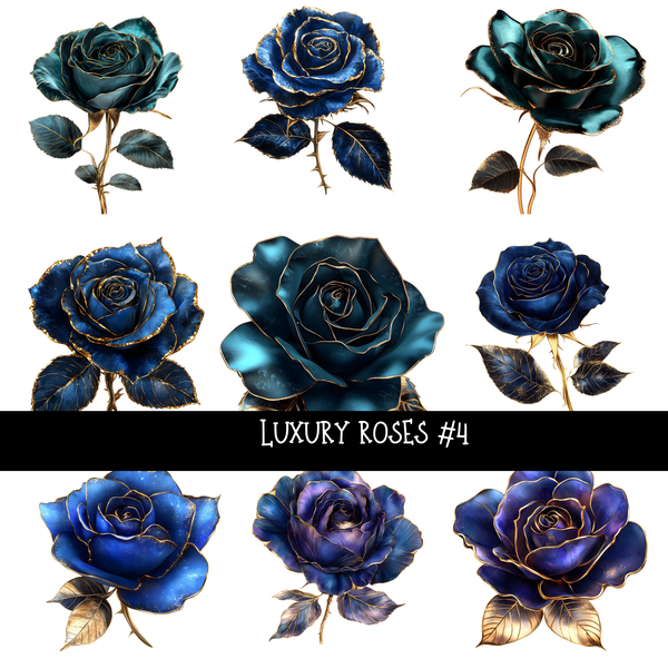 Luxury Roses - UV DTF Decal sheets