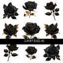 Luxury Roses - UV DTF Decal sheets