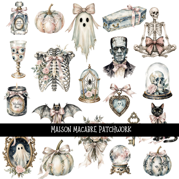 Maison Macabre - Doodle Patchwork Set