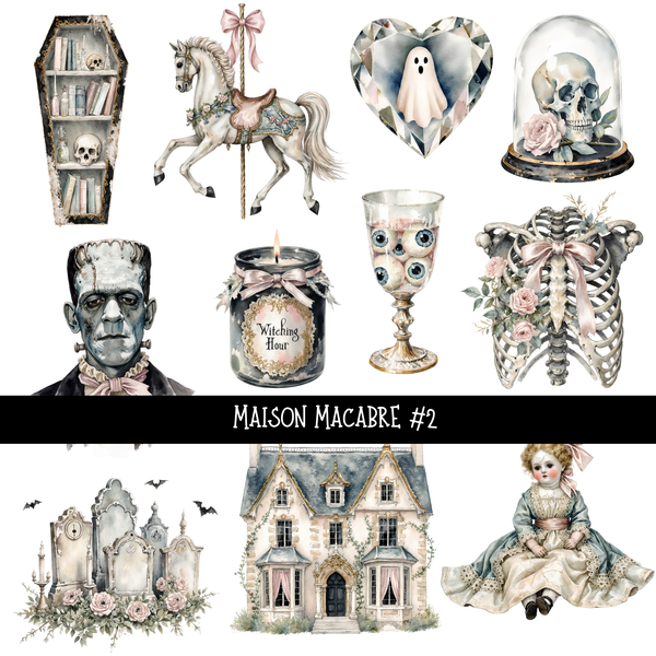 Maison Macabre   - UV DTF Decal sheet 6 variants