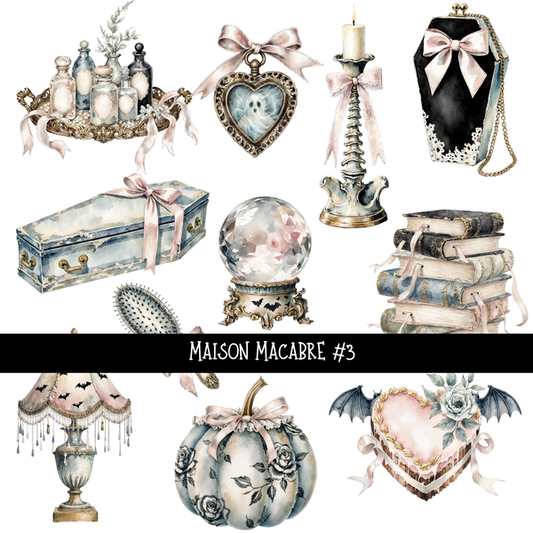 Maison Macabre   - UV DTF Decal sheet 6 variants