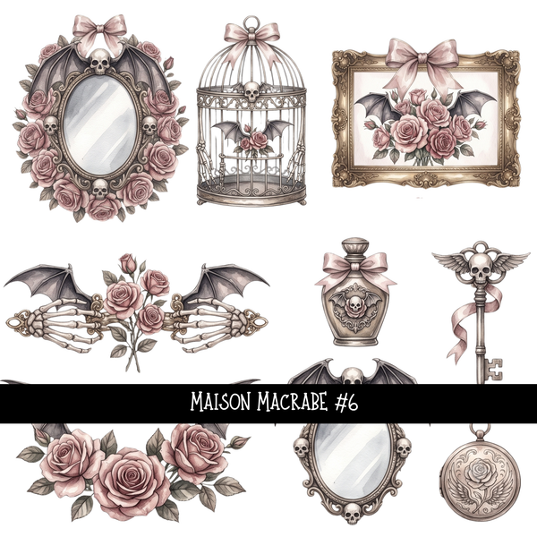 Maison Macrabe   - UV DTF Decal sheet 6 variants