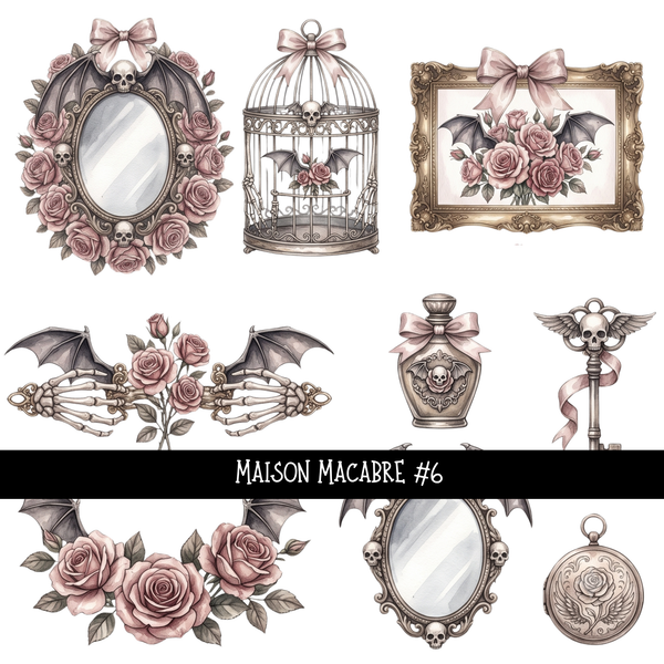 Maison Macabre   - UV DTF Decal sheet 6 variants