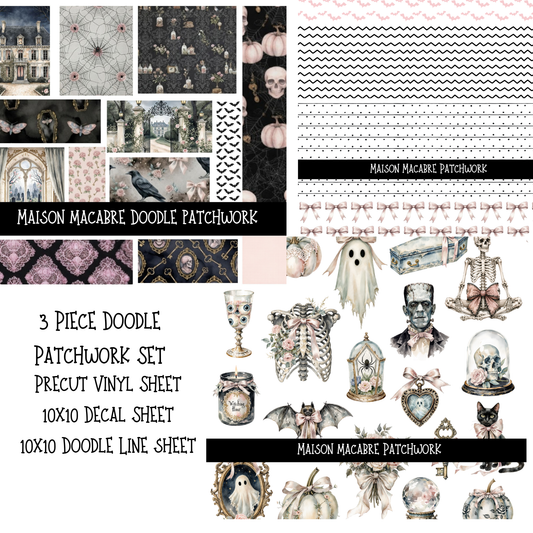 Maison Macabre - Doodle Patchwork Set