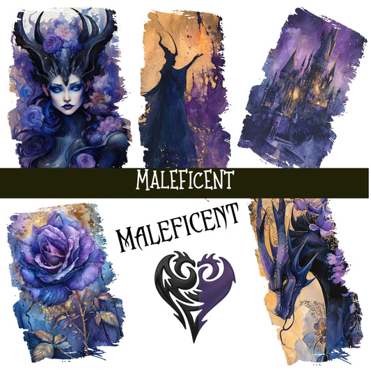 Maleficent UV DTF Decal sheets