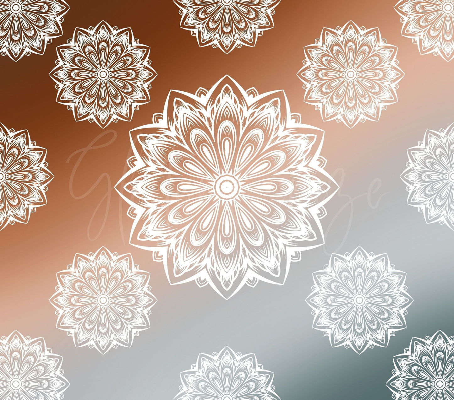 Mandala Ombre - Adhesive Vinyl Wrap