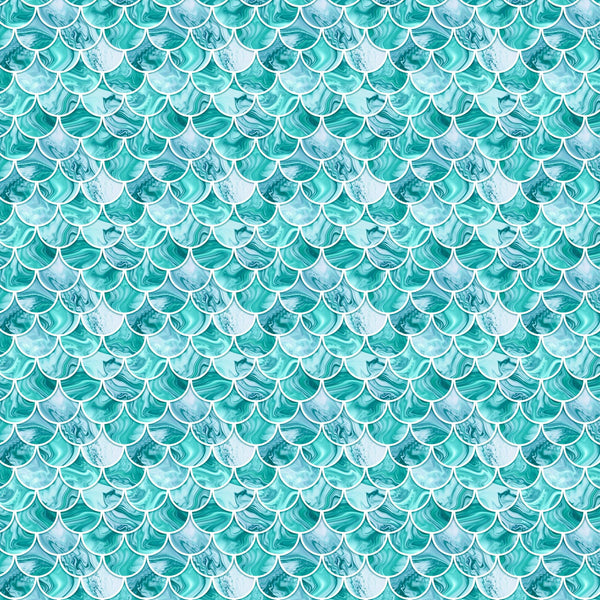 Marbled Mermaid Scales - Adhesive Vinyl Sheets
